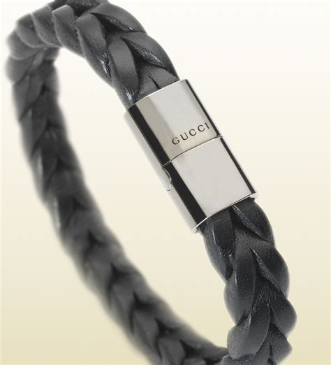 gucci men bracelet|Gucci leather bracelet for men.